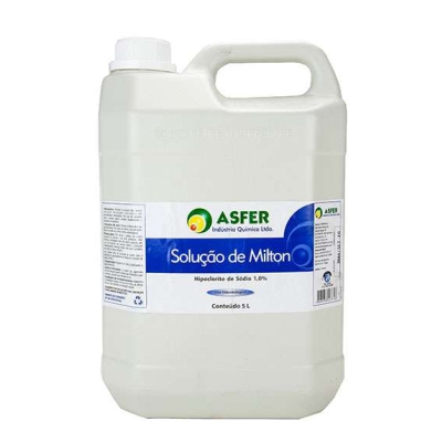 Hipoclorito de Sódio 1% Solução de Milton 5L - Asfer