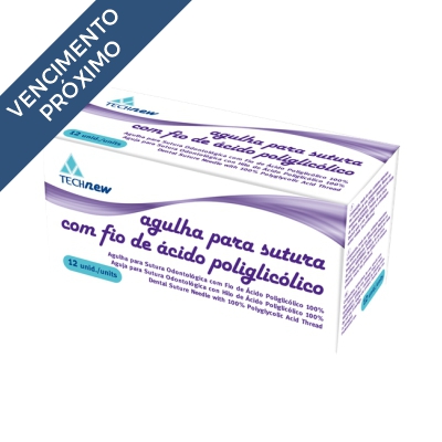 VENC. 24/01/2022 - Fio de sutura ácido poliglicólico 5-0 - Technew