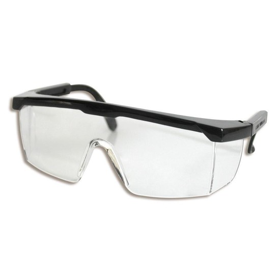Óculos De Proteção Incolor Armação Preta - Preven