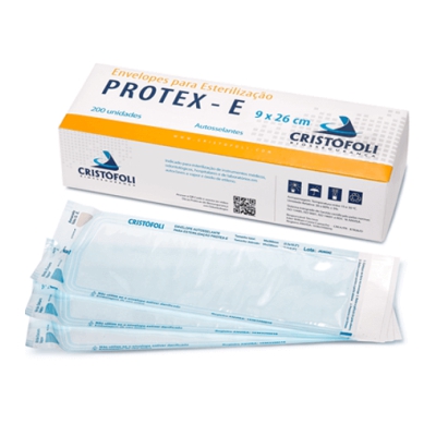 Envelope Esterilização Autosselante Protex-E (9X26CM) - Cristófoli