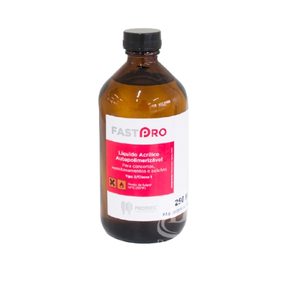 Resina Acrílica Autopolimerizável Líquida 250ml - Protetic